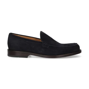 Mille 885 mocassino Como camoscio blu