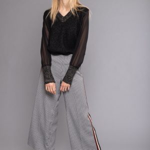 MIMÌ MUÀ Firenze ESAD-2359 Pantalone cropped pied de poule