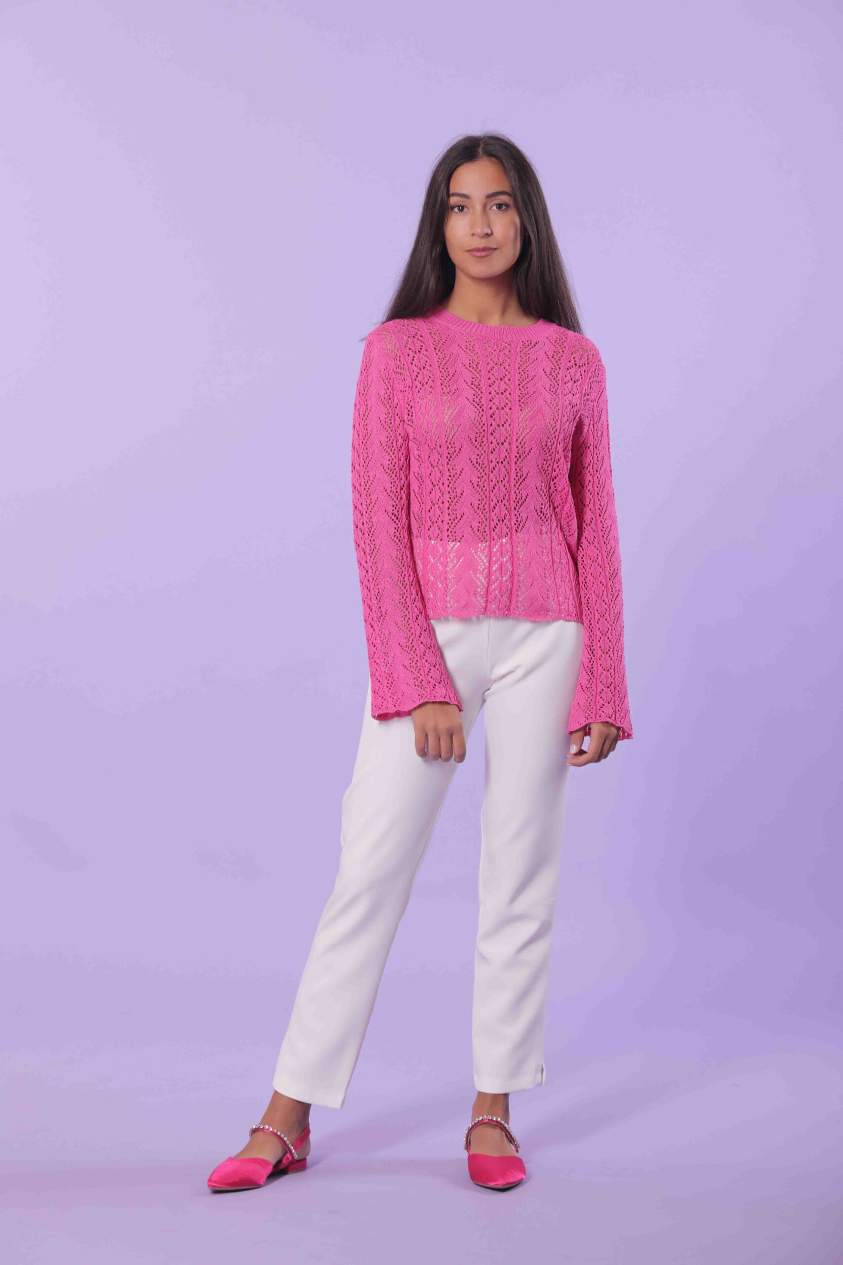 MIMÌ MUÀ Firenze ESAG-2494 Pantalone sigaretta tecnico bianco - immagine 2