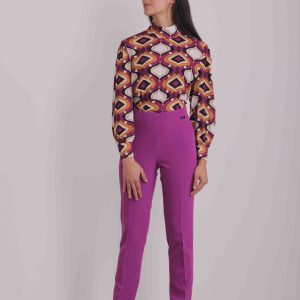MIMÌ MUÀ Firenze ESAH-2563 Pantalone pancia piatta ciclamino