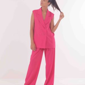 MIMÌ MUÀ Firenze ESAI-2610 Pantalone palazzo fucsia