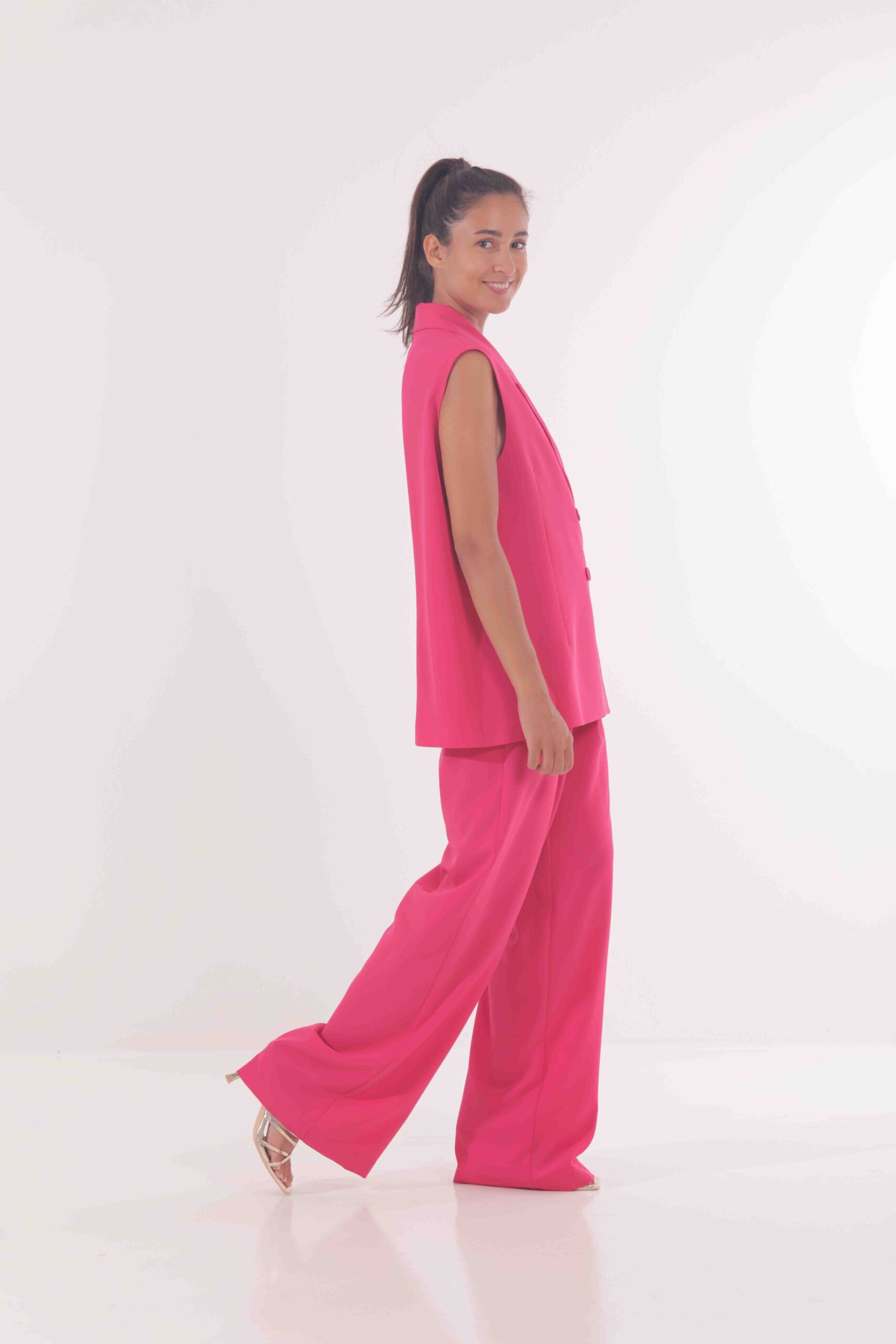 MIMÌ MUÀ Firenze ESAI-2610 Pantalone palazzo fucsia - immagine 7