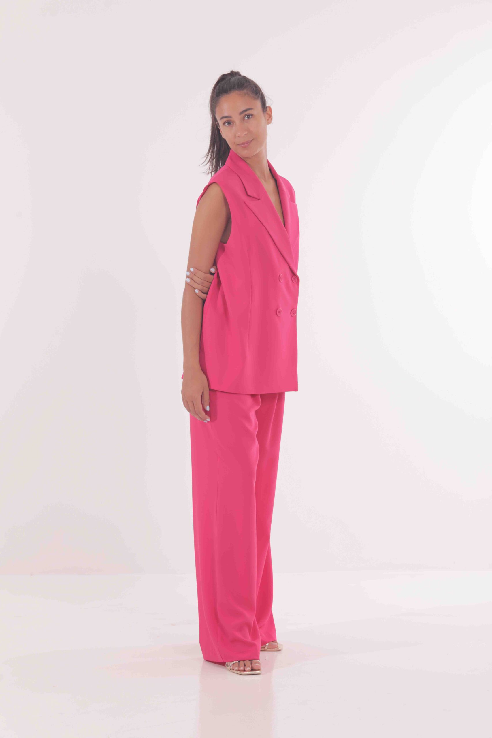 MIMÌ MUÀ Firenze ESAI-2610 Pantalone palazzo fucsia - immagine 8