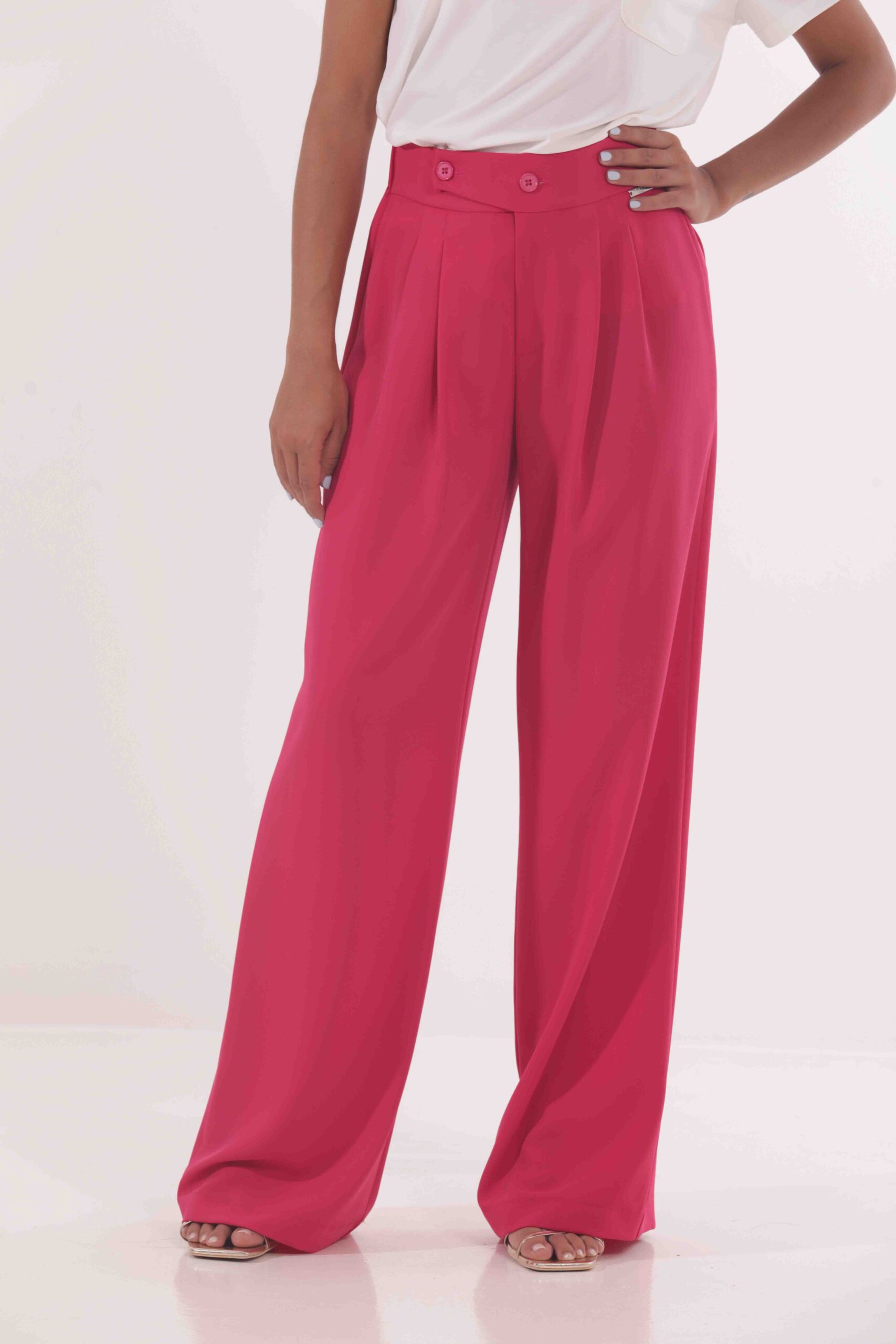 MIMÌ MUÀ Firenze ESAI-2610 Pantalone palazzo fucsia - immagine 4