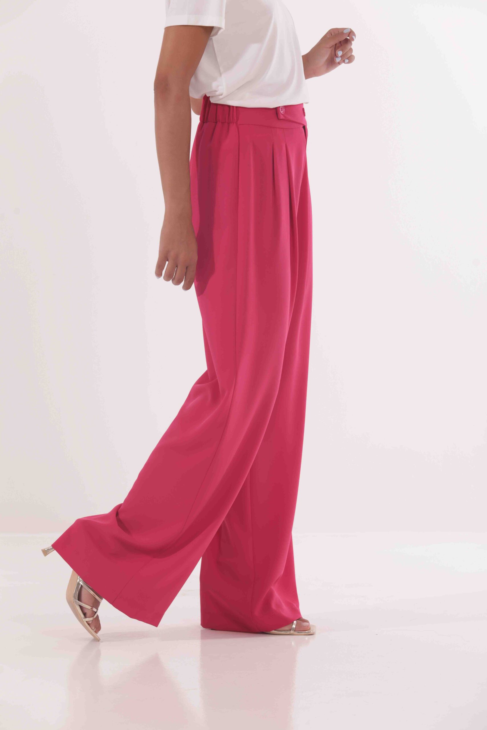 MIMÌ MUÀ Firenze ESAI-2610 Pantalone palazzo fucsia - immagine 5