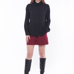 MIMÌ MUÀ Firenze ESAL-2688 Pantalone short tecnico bordeaux