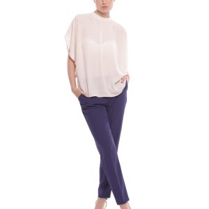 MIMÌ MUÀ Firenze ESAM-2733 Pantalone sigaretta tecnico blu