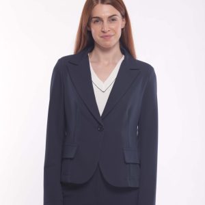 MIMÌ MUÀ Firenze ESAM-6518 Giacca corta blu in mano fredda