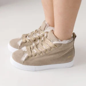 SNEAKERS ALTE INTERNO IN ECOPELLICCIA