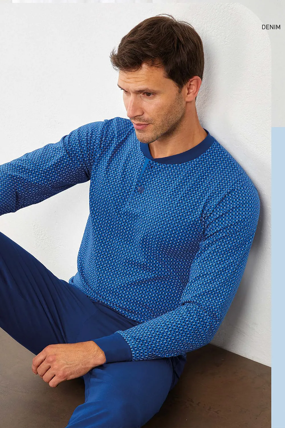 Pigiama calibrato in COTONE uomo IL GRANCHIO – GP1149C - immagine 3