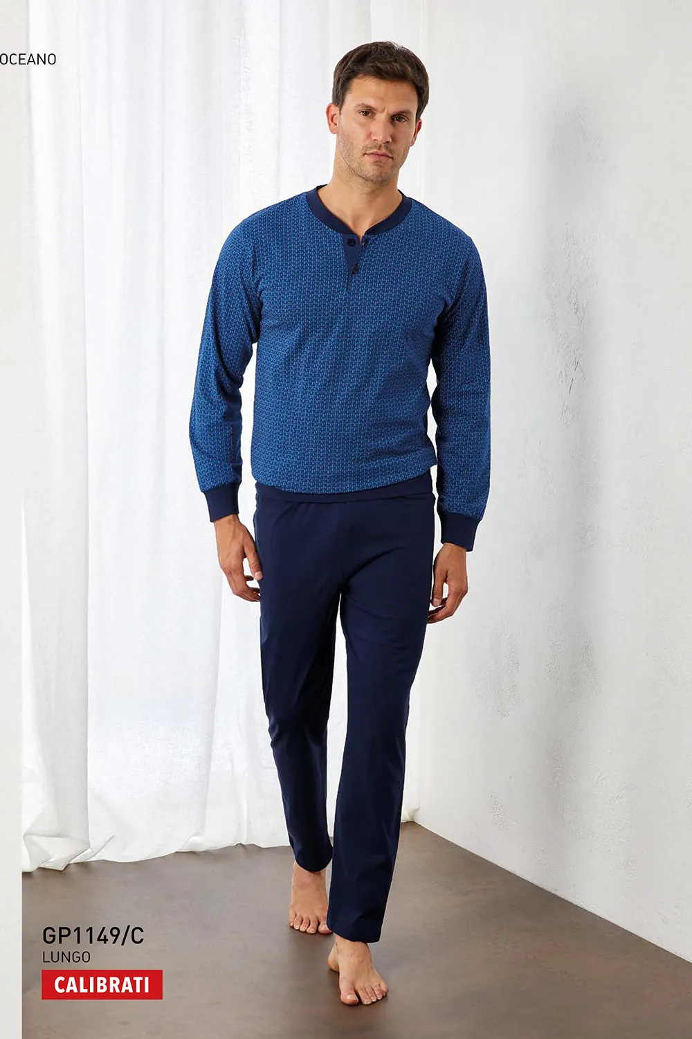 Pigiama calibrato in COTONE uomo IL GRANCHIO – GP1149C