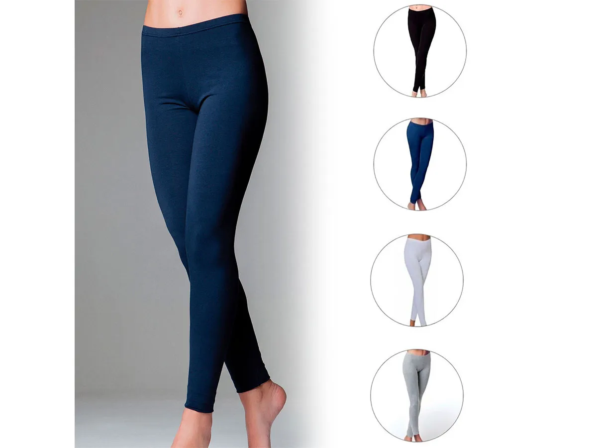 Leggings lungo in cotone elasticizzato Jadea – 4265 - immagine 2