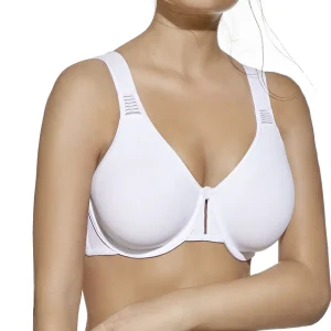 Reggiseno contenitivo con spalline larghe comfort e ferretto senza imbottitura coppa D Selene – LOREA