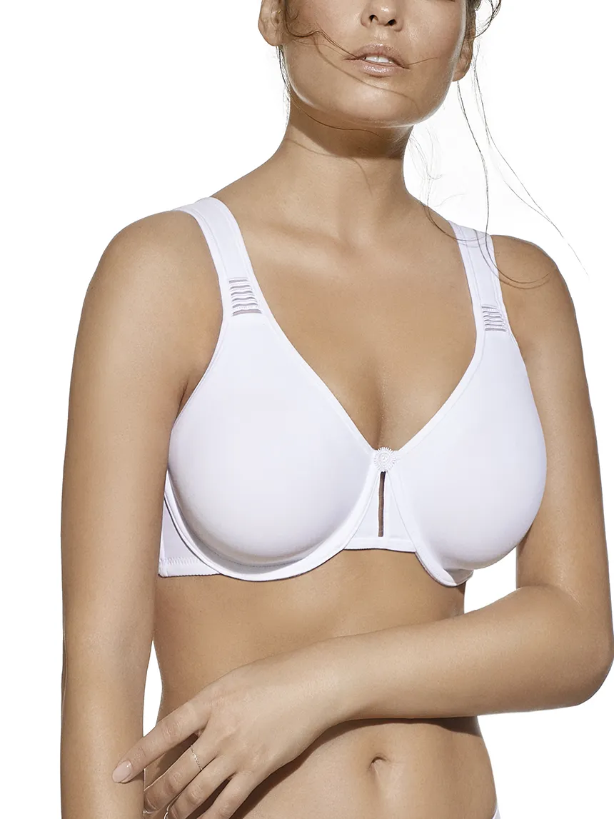 Reggiseno contenitivo con spalline larghe comfort e ferretto senza imbottitura coppa D Selene – LOREA