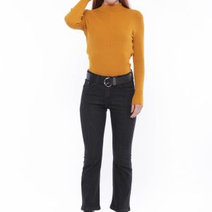 MIMÌ MUÀ Firenze LSAL-2670 Jeans cropped flare nero