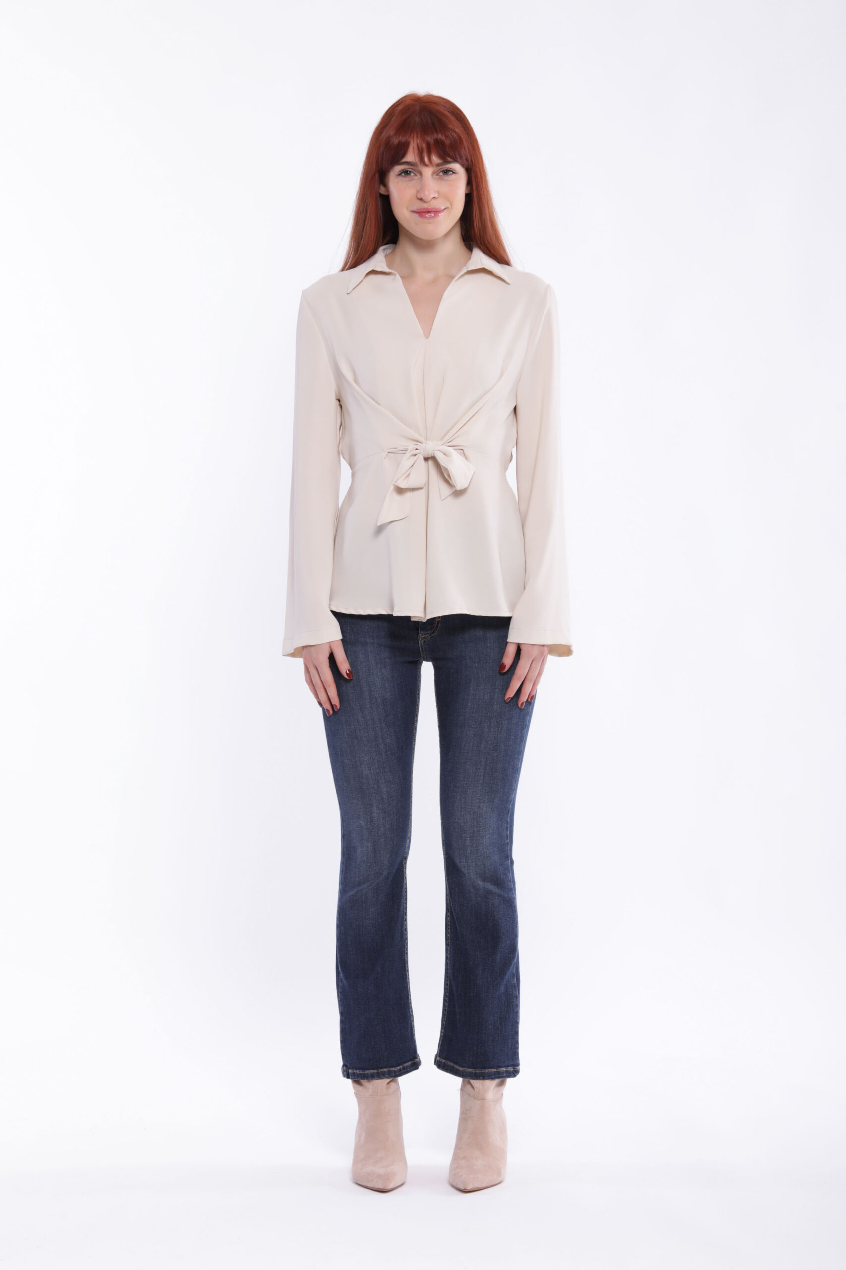 MIMÌ MUÀ Firenze LSAL-2670 Jeans cropped flare blu - immagine 2