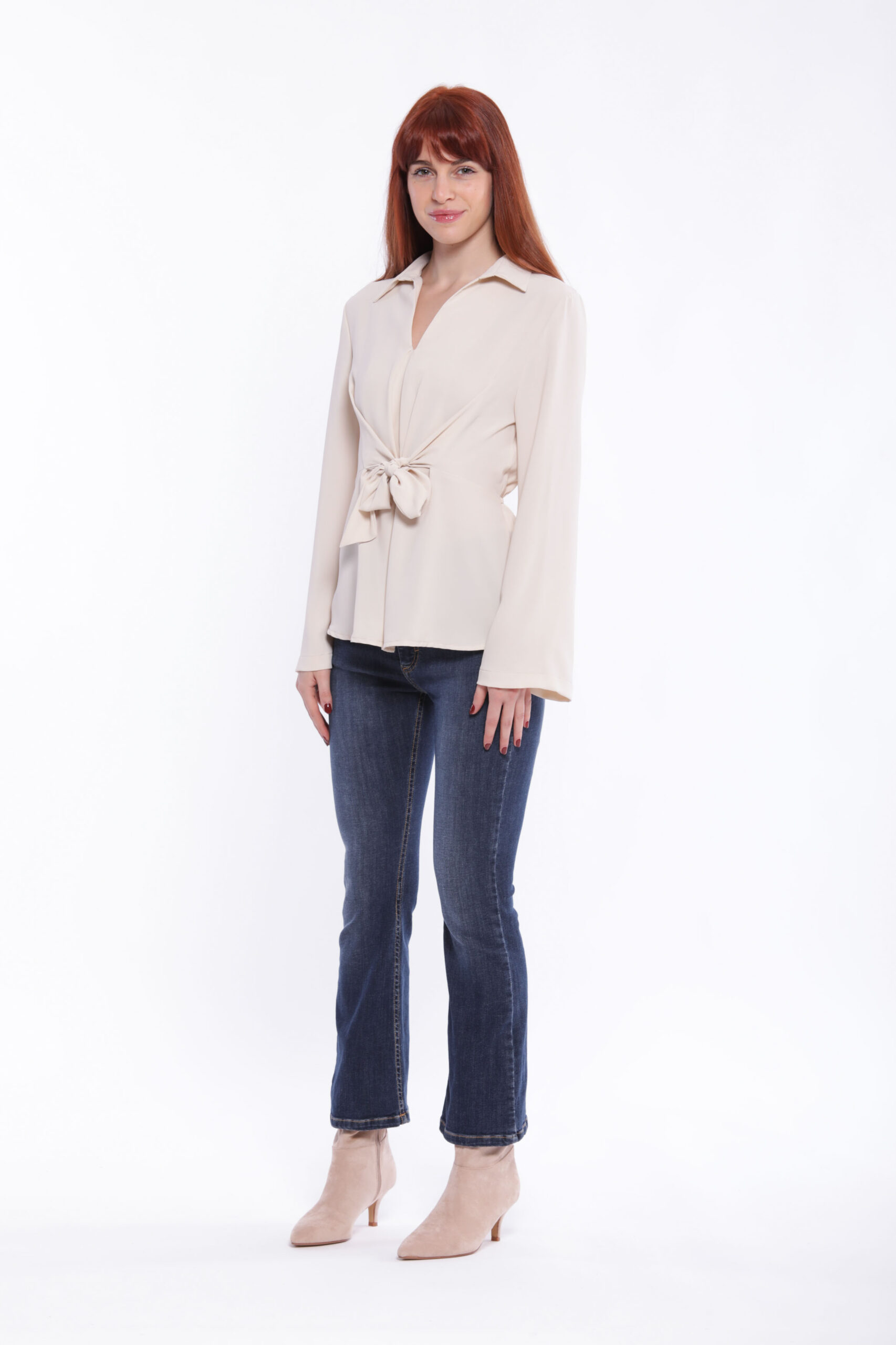 MIMÌ MUÀ Firenze LSAL-2670 Jeans cropped flare blu - immagine 5