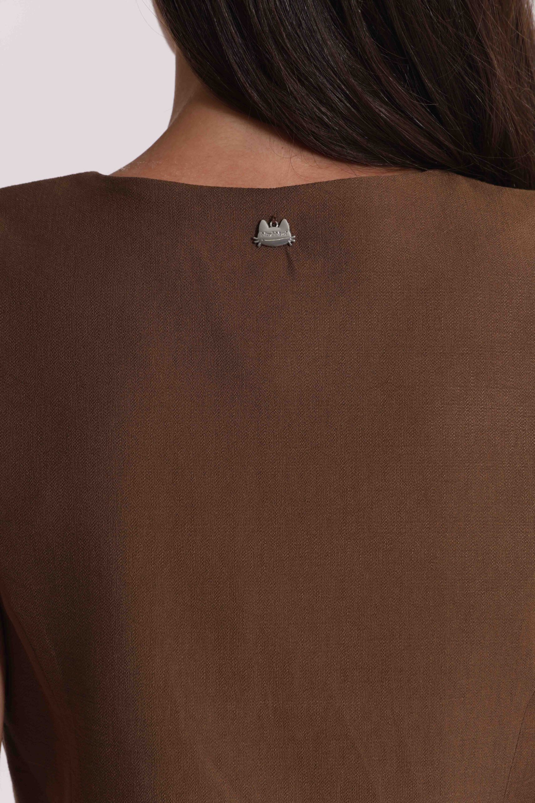 Gilet Mimì Muà Firenze in viscosa – Color Cioccolato - immagine 9
