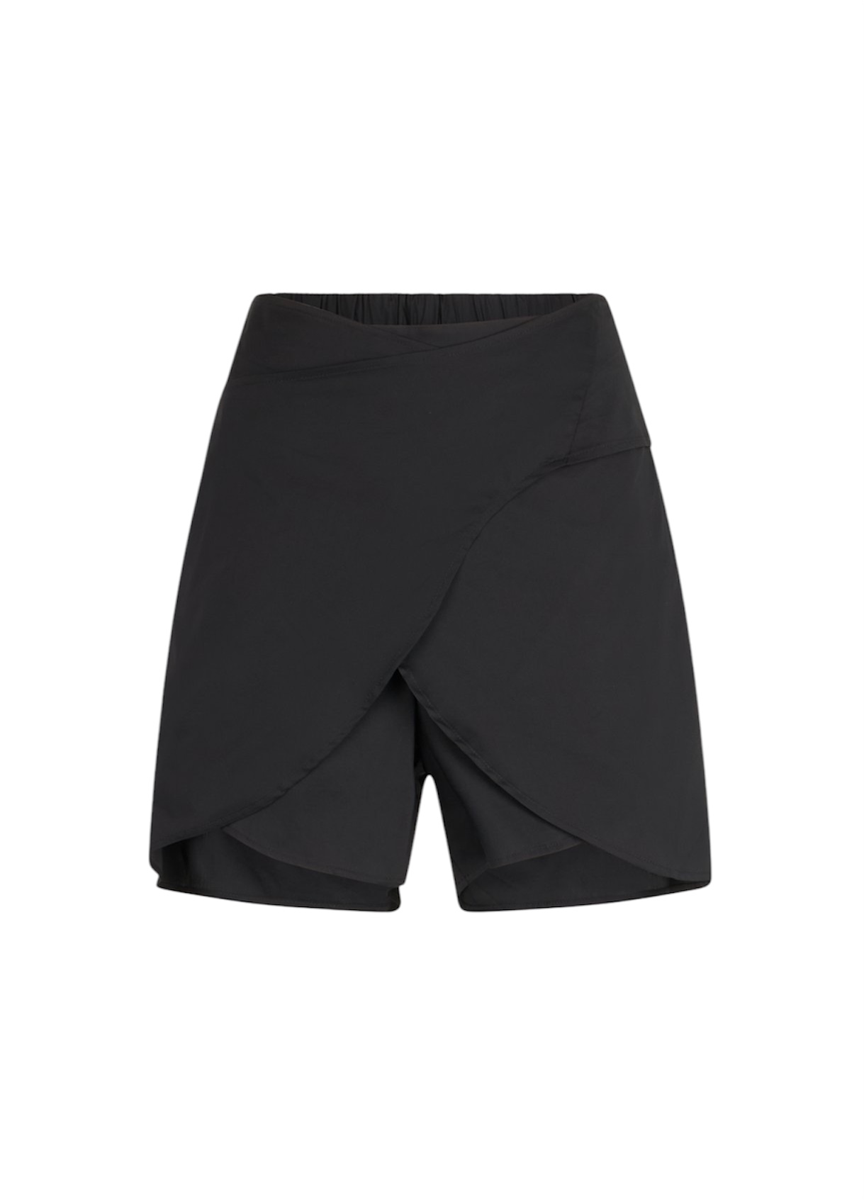 LIU JO VA5071TS330 Short ecosostenibile nero in popeline cotone - immagine 6
