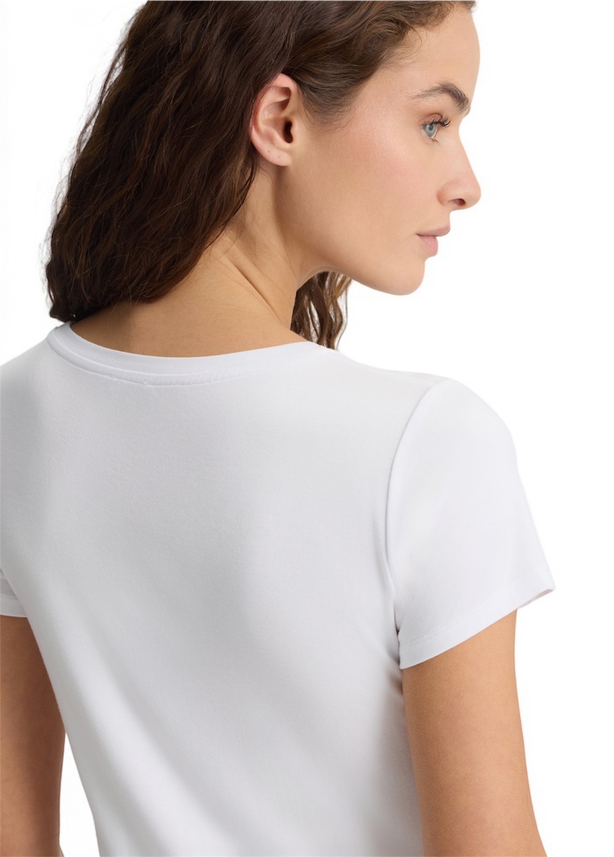 LIU JO VA5226JS360 T-shirt ecosostenibile bianco logo fantasia - immagine 4