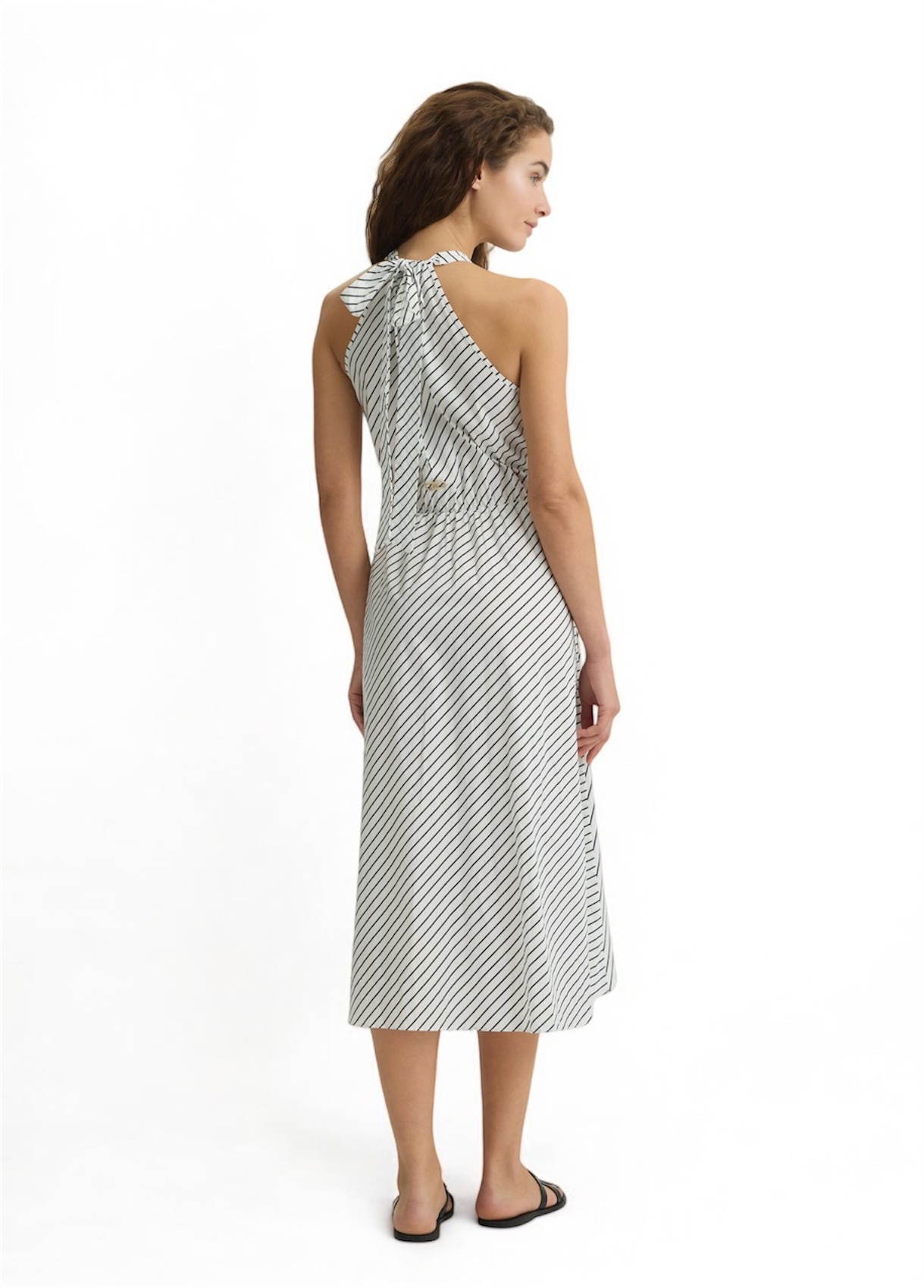 Abito Lungo Ecosostenibile a Righe con Scollo Halter – Liu Jo Better - immagine 6