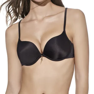 Reggiseno scollato a V con ferretto e coppe doppio push up coppa B Selene – RAQUEL