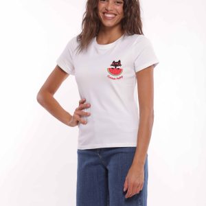 MIMÌ MUÀ Firenze SFAM-1765 T-shirt bianco “Summer Feeling”