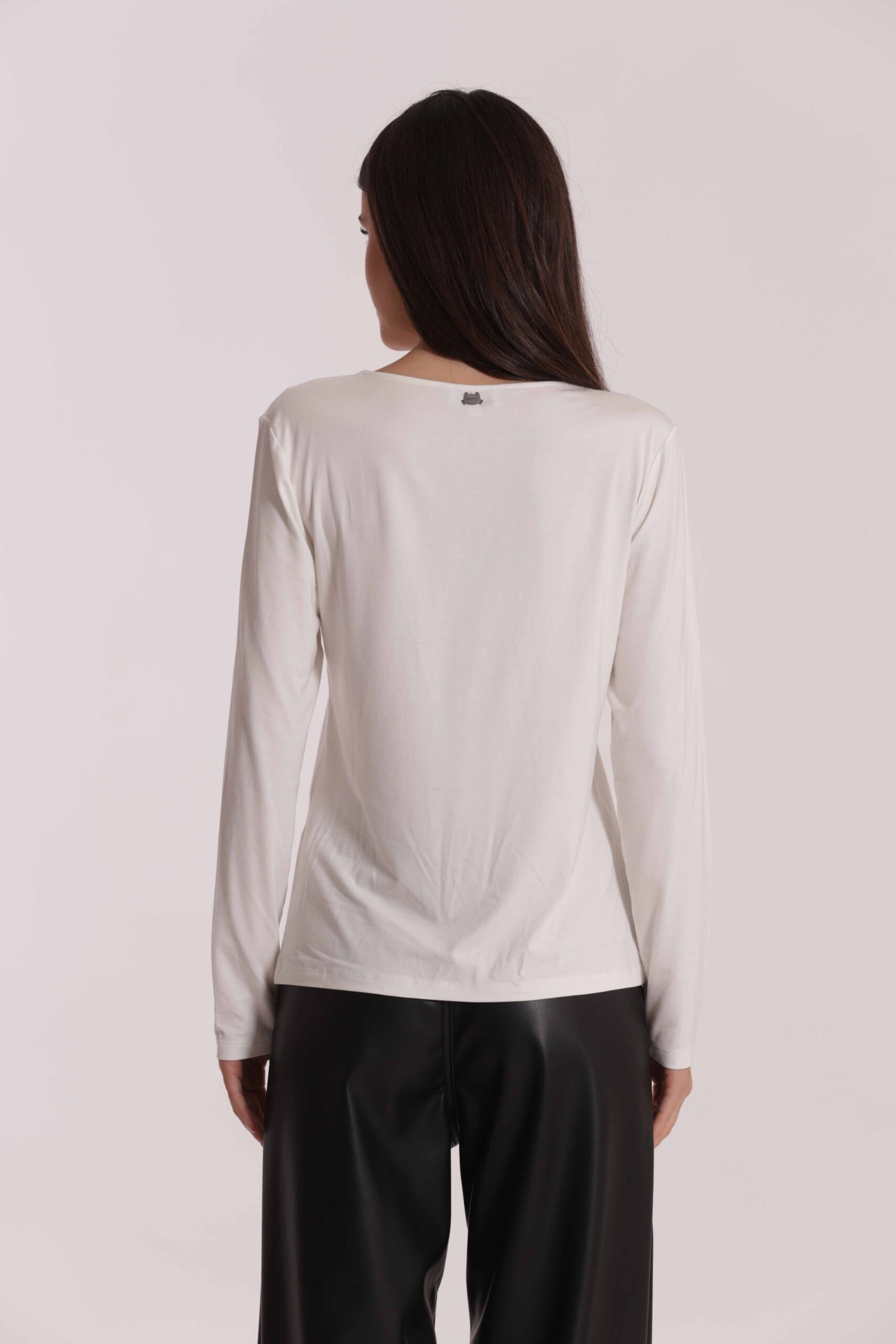 MIMÌ MUÀ Firenze SFAN-1878 T-shirt bianco con nodo - immagine 6