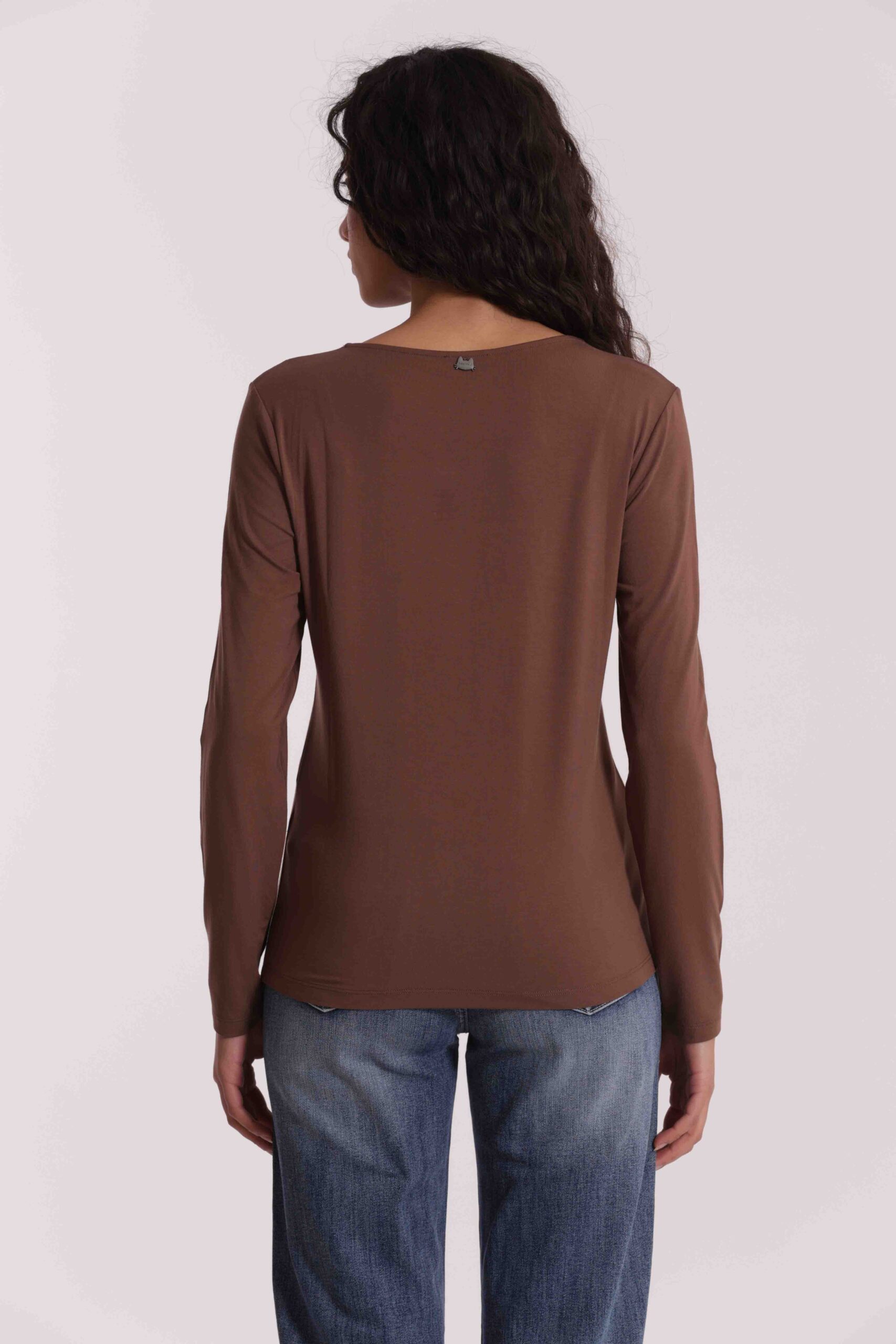 MIMÌ MUÀ Firenze SFAN-1878 T-shirt cammello con nodo - immagine 8