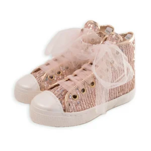 SNEAKER ALTA CON PAILLETTES