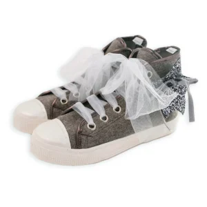 SNEAKER FELPA LUREX CON STELLA GLITTER