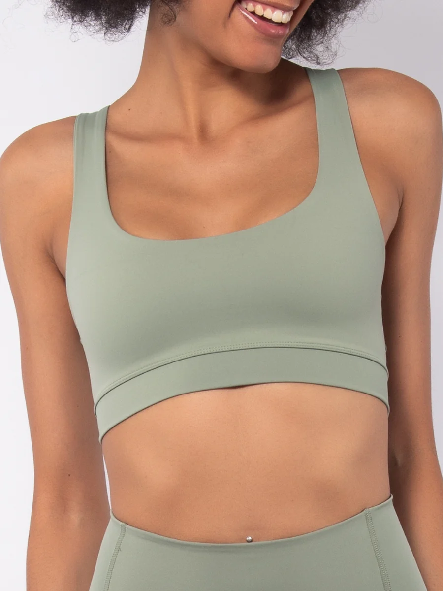 Reggiseno sportivo Akty - VERDE MILITARE - AT07