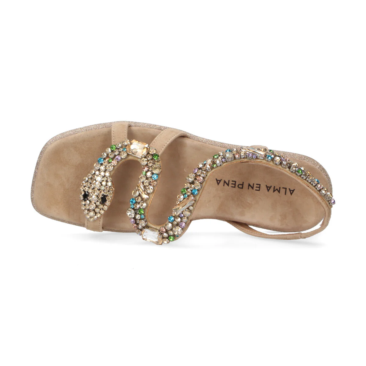 Alma En Pena sandalo Snake camoscio multicolor - immagine 4