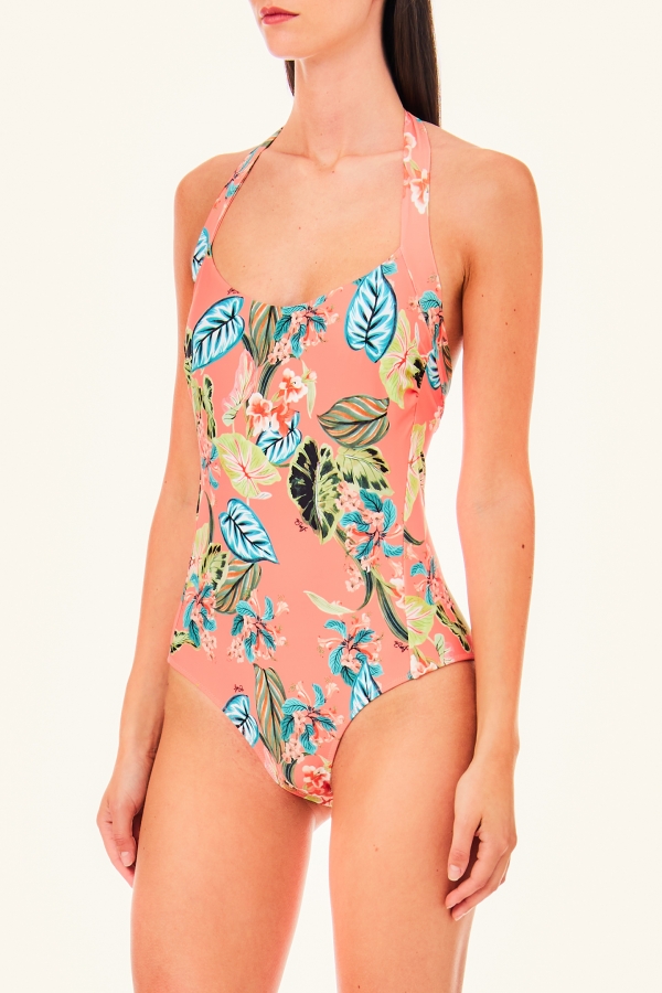 LIU JO VA4097J6448 Costume intero ferretto verde stampa jungle - immagine 3