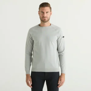 RRD maglioncino girocollo in tessuto tecnico grey