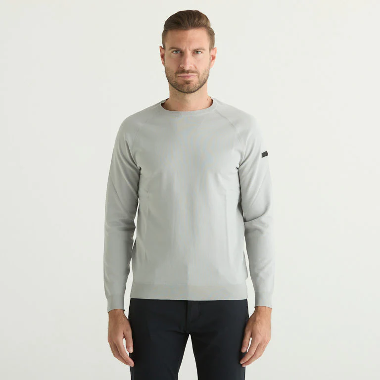 RRD maglioncino girocollo in tessuto tecnico grey - immagine 2