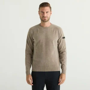 RRD maglione girocollo velluto tortora