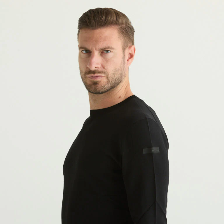RRD maglione girocollo in tessuto tecnico nero - immagine 6