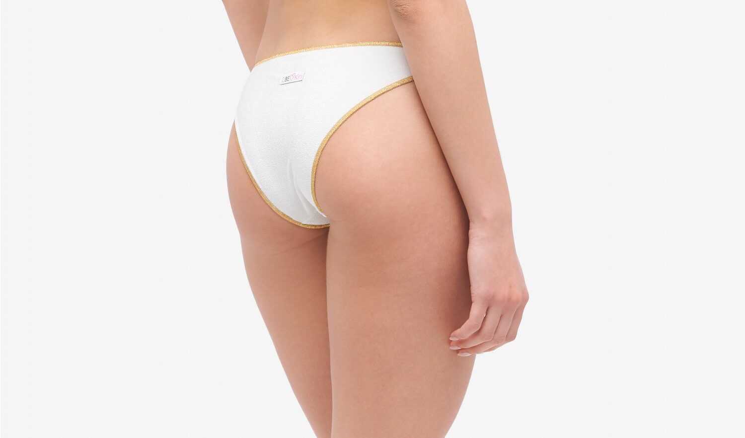 2BEKINI 2S21402-06 Costume slip fiocchi seta con lurex - immagine 3