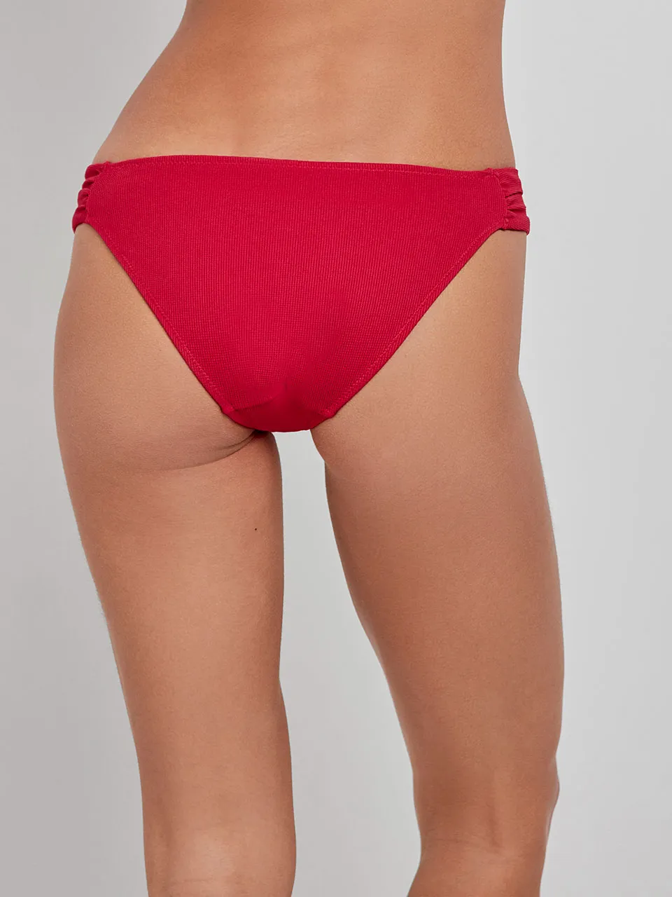 COSTUME DONNA GISELA A BALCONCINO TESSUTO NIDO D’APE COLOR ROSSO - immagine 7
