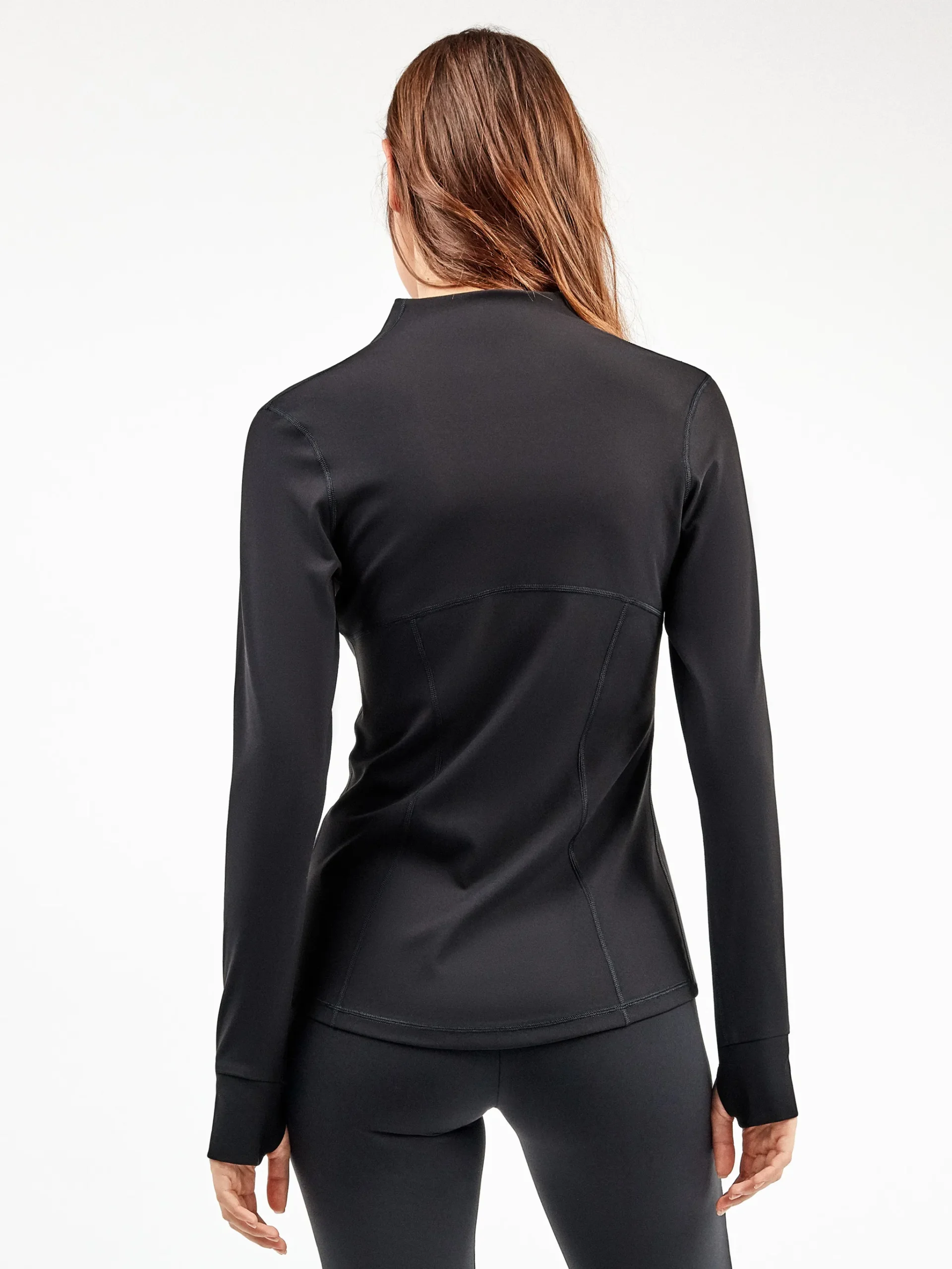 GIACCA DONNA IN TESSUTO TECNICO GISELA NERA CON ZIP - immagine 3
