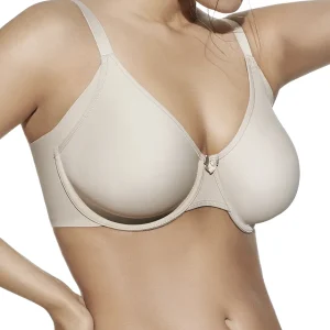 Reggiseno contenitivo con fascia alta in taglio laser e ferretto senza imbottitura con cuciture piatte coppa C Selene – EUGENIA