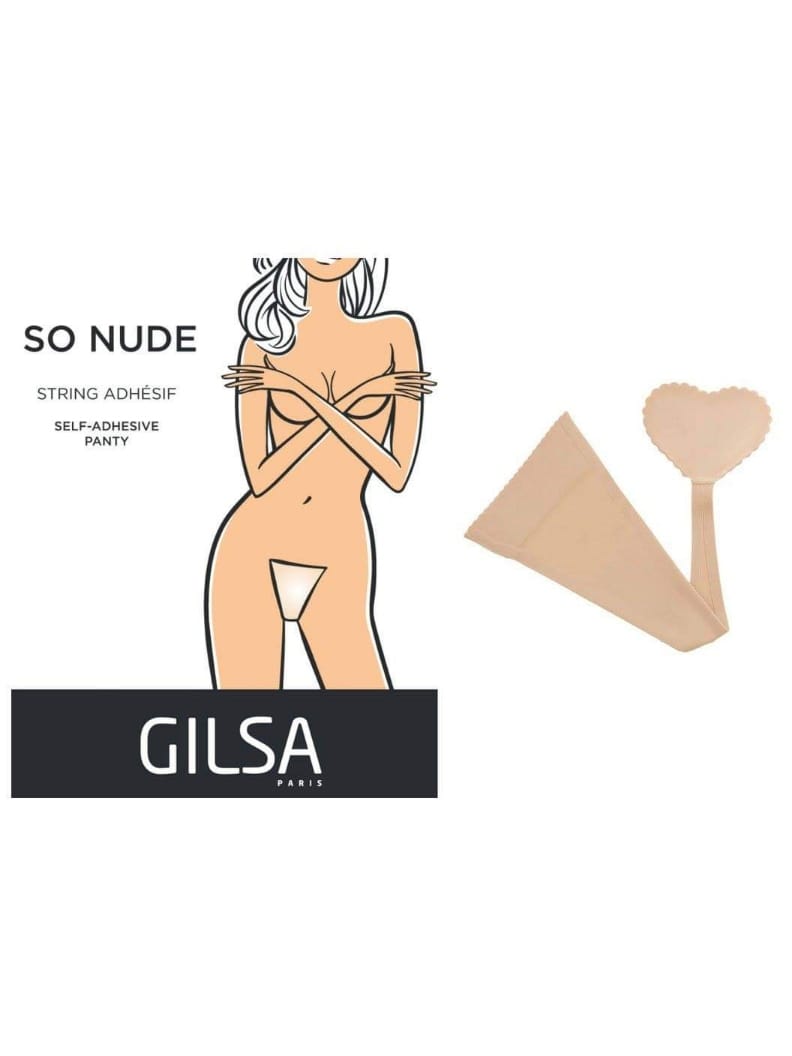 GILSA PARIS 12010 Perizoma adesivo effetto seconda pelle beige - immagine 3