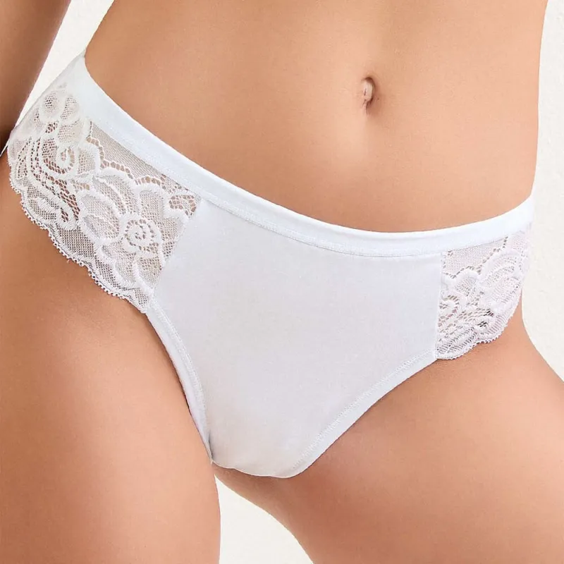 Brasiliana donna in cotone modal e pizzo Jadea – 516 3PZ - immagine 2
