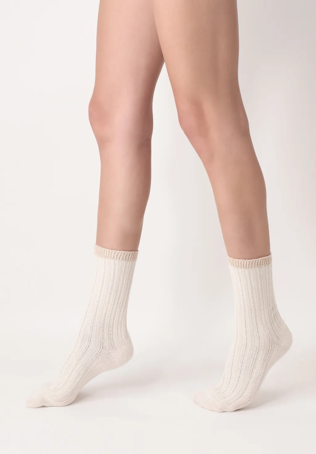 CALZINO DONNA OROBLU JASMINE CON ORLO IN LUREX IN VARI COLORI - immagine 6