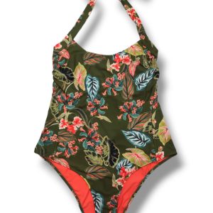 LIU JO VA4097J6448 Costume intero ferretto verde stampa jungle