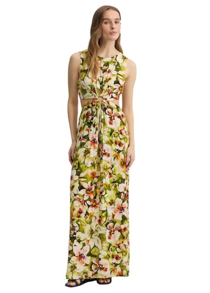 LIU JO VA5029T2961 Abito lungo cut out stampa floreale - immagine 2