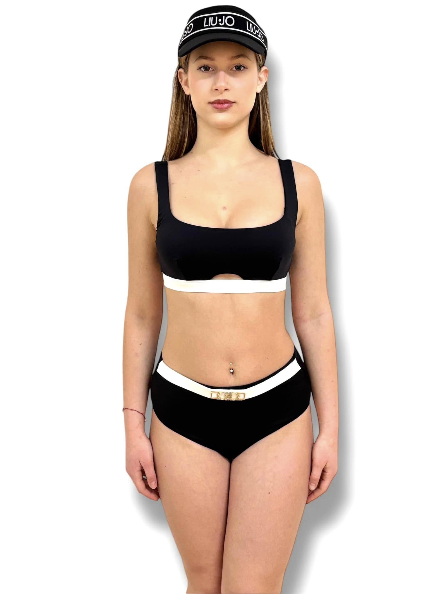 LIU JO VA5075J6447 Bikini top e culotte nero - immagine 2