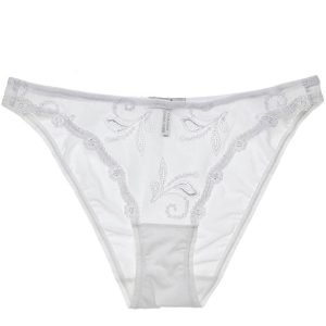 LUNA SPLENDIDA 2959 Slip celebration bianco con pizzo