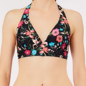 Triangolo da Bagno Fisso con Stampa Floreale – Black Summer Flower – Liu Jo